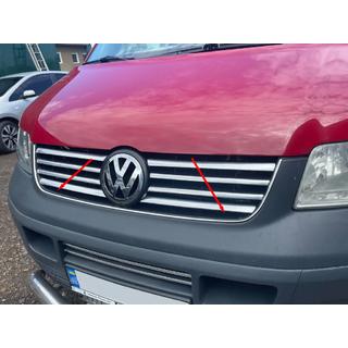 Kantliste til kølergrill (rustfrit stål) Volkswagen T5 Transporter 2003–2010 foto 4