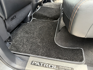 Nissan Patrol Y62 2010–2024 Deluxe stofmåtter (3 rækker, sort) foto 5