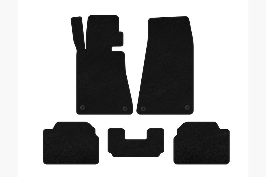 BMW 5-serie E34 1988–1995 Tekstilmåtter Deluxe (Sorte) Image