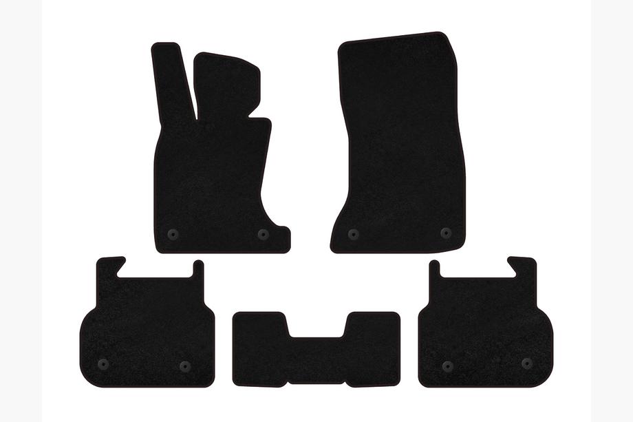 BMW 7-serie F01/F02 2008–2015 Tekstilmåtter Deluxe (til F01, sort) Image