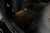 BMW 3-serie G20/G21 2018– Tekstilmåtter Deluxe (Sorte) foto 11