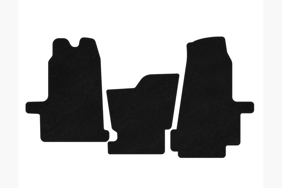 Ford Transit 2000–2014 Deluxe tekstilmåtter (2000-2006, automatgear, sort) Image