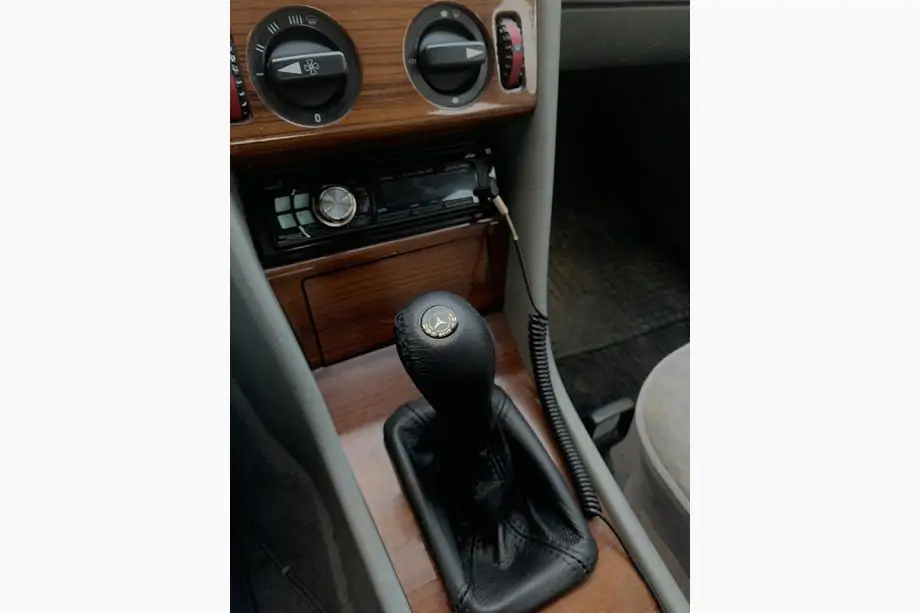 Mercedes E-klasse W124 1984–1997 Gearknop med manchet i læder Image