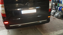 Mercedes Viano 2004–2014 Kantliste til bagklap (rustfrit stål) foto 5