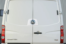 Volkswagen Crafter 2006–2016 Baglogo-ramme i rustfrit stål foto 1