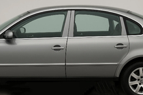Volkswagen Passat B5 1997–2005 Dørstolpe-lister (6 stk., rustfrit stål) foto 1