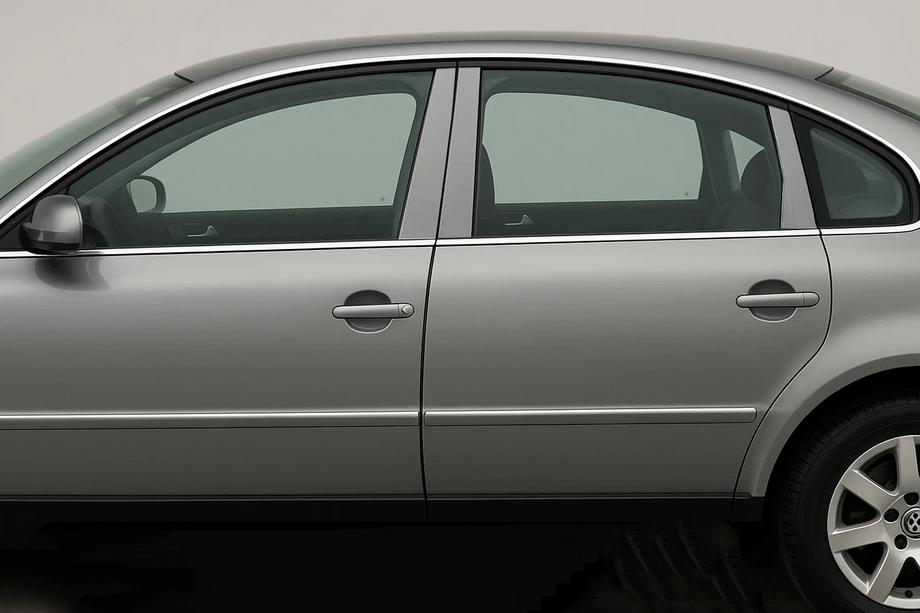 Volkswagen Passat B5 1997–2005 Dørstolpe-lister (6 stk., rustfrit stål) Image