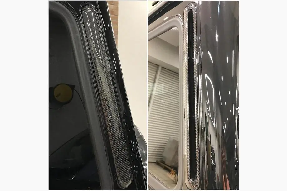Mercedes G-Klasse W463 1990–2018 C-stolpe afdækninger (Carbon) Image
