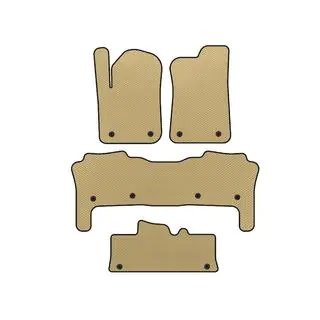 EVA-måtter (3 rækker, beige)