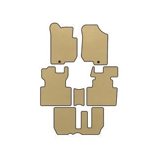 EVA-bilmåtter (2006-2012, 3 rækker, 7-personers, beige)