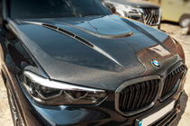 BMW X6 G06 2019–2027 Kulfiber-motorhjelm V1 (G06/F96) foto 1