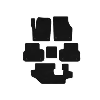 Tekstilmåtter Premium (2014-2019, 3 rækker, sort) foto 1