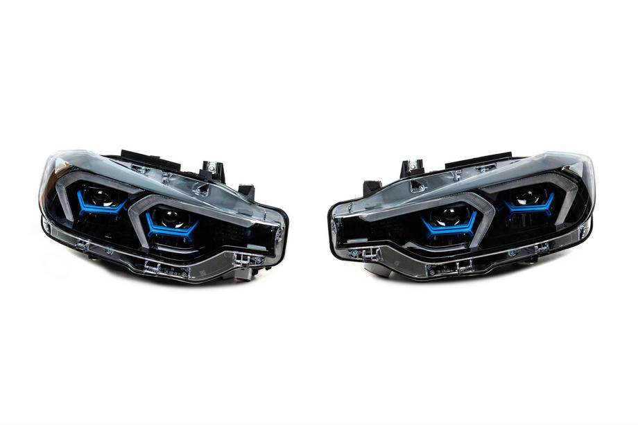BMW 3-serie F30/F31 2012–2019 Forlygter i G20-stil (halogen til LED, 2 stk.) Foto 1