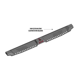 Sidetrin Dakar V2 uden LED (2 stk., metal) foto 3