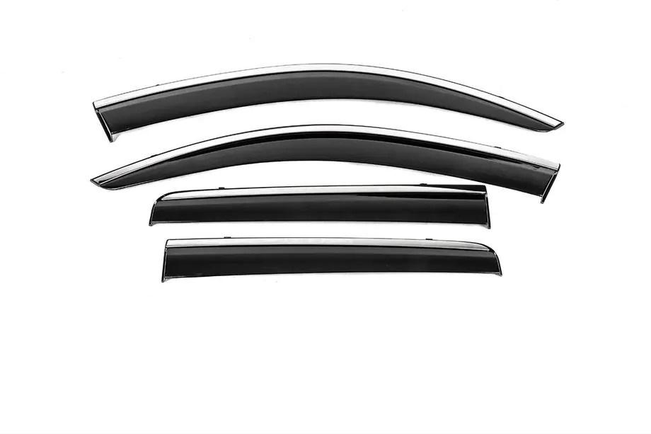 Mitsubishi Outlander 2012–2021 Vindafvisere med kromliste Niken Luxury (4 stk) Image