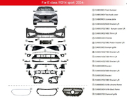 Mercedes E-сlass W214 2023– AMG-Line frontkofanger foto 2