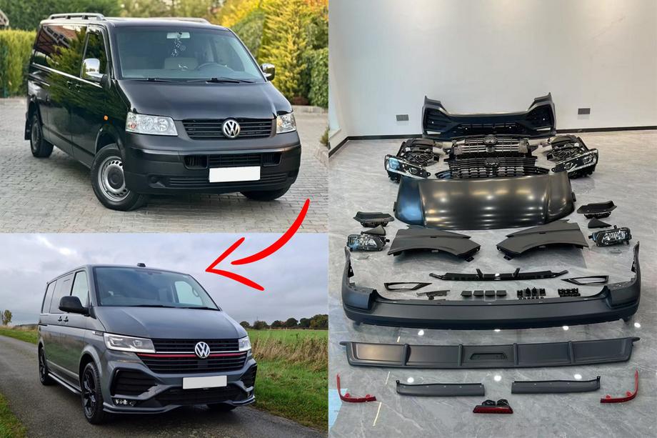 Volkswagen T5 2010–2015 Facelift-ombygningssæt til T6.1 Sportline Image
