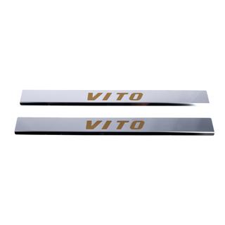 Carmos dørtrinslister (2 stk., stål) Mercedes Vito W639 2004–2014 foto 3