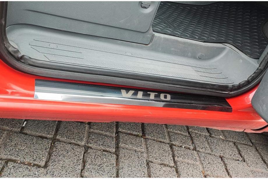 Mercedes Vito W639 2004–2014 Carmos dørtrinslister (2 stk., stål) Image