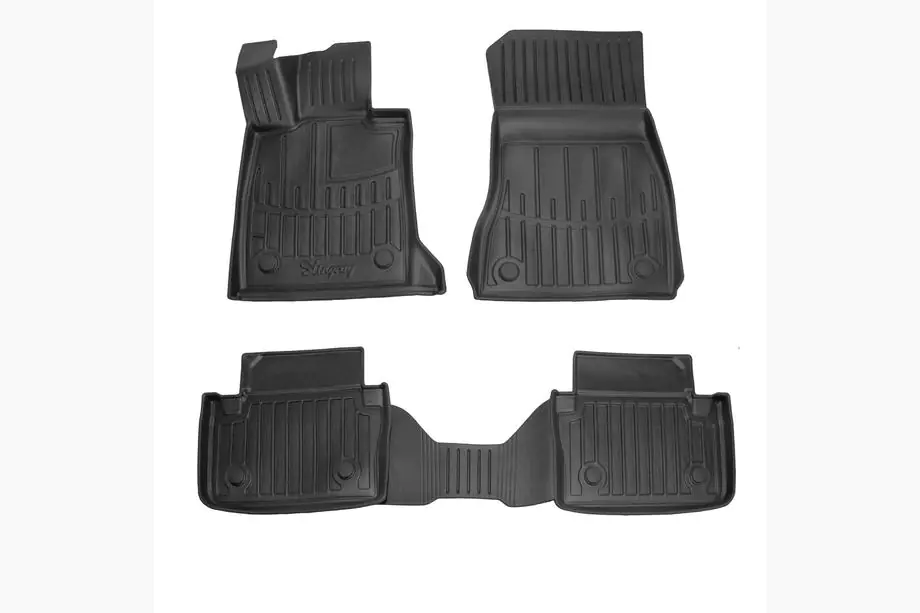 BMW 5/i5-serie G60/G60E/G61 2023– Stingray 3D gummimåtter til kabine (til G60E, 4 stk.) Image