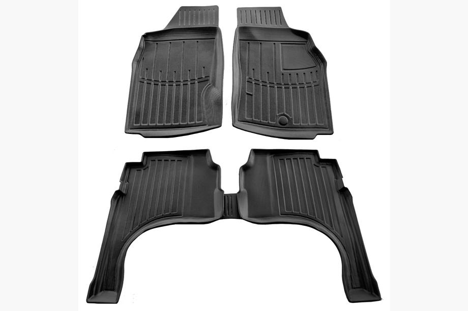 Mitsubishi L200 1996–2006 Stingray 3D gummimåtter (højrestyret, 5 stk) Image