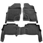 Nissan Navara 2006–2015 Stingray 3D gummimåtter (højrestyret, 3 stk.) foto 1