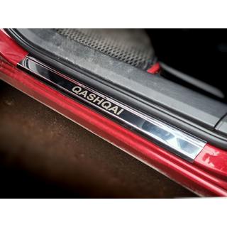Dørtrinslister (Carmos V1, 4 stk., rustfrit stål) Nissan Qashqai 2010–2014 foto 1
