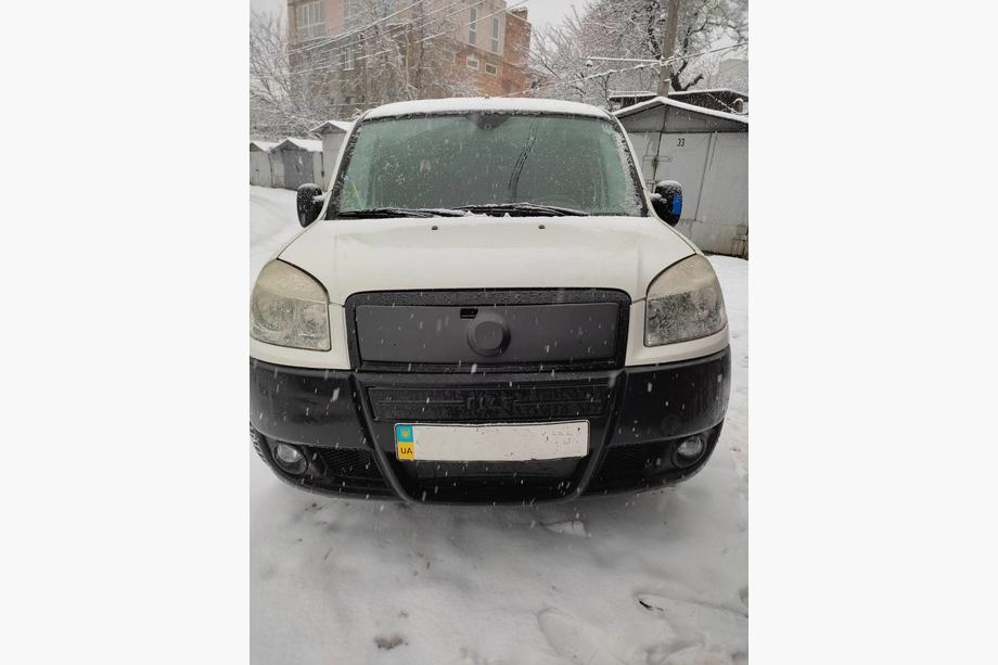 Fiat Doblo I 2005–2010 Øvre vinterafdækning til kølergrill Mat Image
