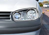 Volkswagen Golf 4 1997–2006 Krom forlygterammer "briller" V2 (2 stk., plast) foto 1