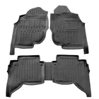 Toyota Hilux 2006–2015 Stingray 3D gummimåtter til kabine (højrestyret, Crew Cab, 5 stk.) foto 1