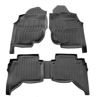 Stingray 3D gummimåtter til kabine (højrestyret, Crew Cab, 5 stk.) Toyota Hilux 2006–2015