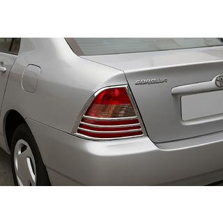 Krom covers til baglygter (2002-2004, 2 stk., plast) Toyota Corolla 2002–2007 foto 1