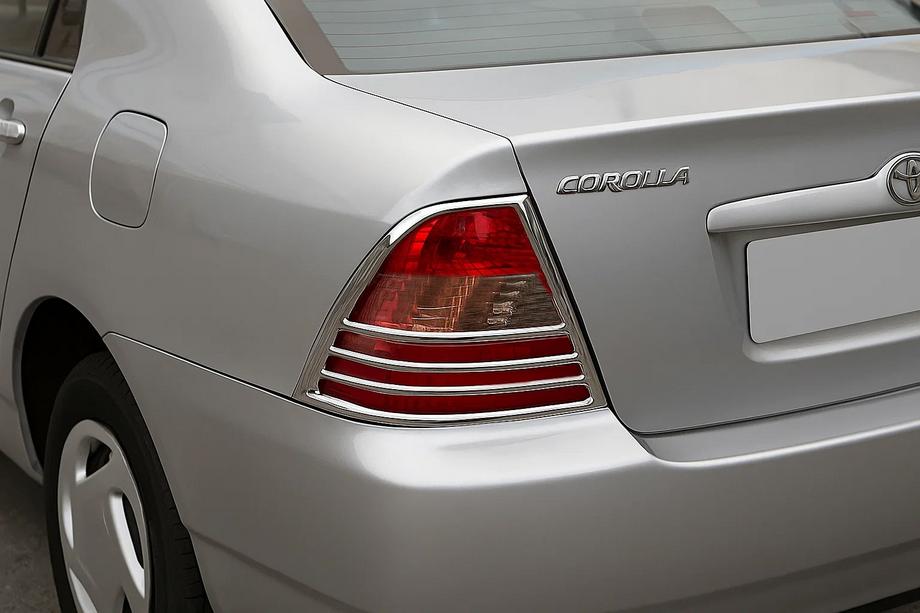 Toyota Corolla 2002–2007 Krom covers til baglygter (2002-2004, 2 stk., plast) Image