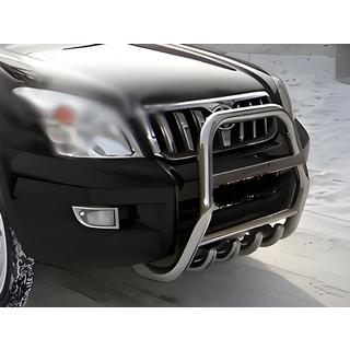 Højt kængurugitter (rustfrit stål) Toyota Land Cruiser Prado 120 2002–2009