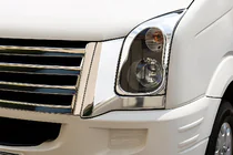 Volkswagen Crafter 2006–2016 Krom forlygteramme (2 stk., rustfrit stål) foto 3