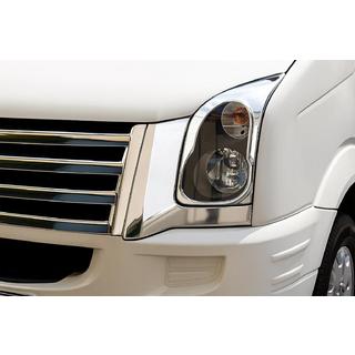 Krom forlygteramme (2 stk., rustfrit stål) Volkswagen Crafter 2006–2016 foto 3