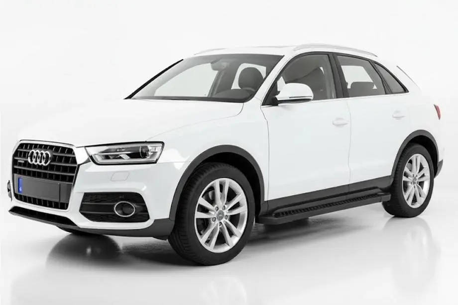 Audi Q3 2011–2019 Allmond Black sidetrin (2 stk., aluminium) Image