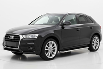 Audi Q3 2011–2019 Maydos V1 sidetrin (2 stk., aluminium ↗ rustfrit stål) foto 1