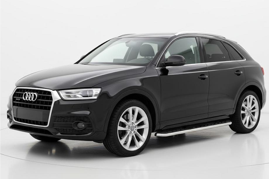 Audi Q3 2011–2019 Maydos V1 sidetrin (2 stk., aluminium ↗ rustfrit stål) Image