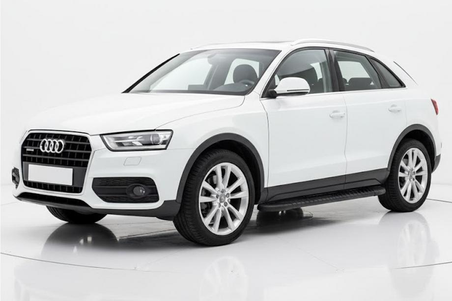 Audi Q3 2011–2019 Sidetrin Bosphorus Black (2 stk., aluminium) Image