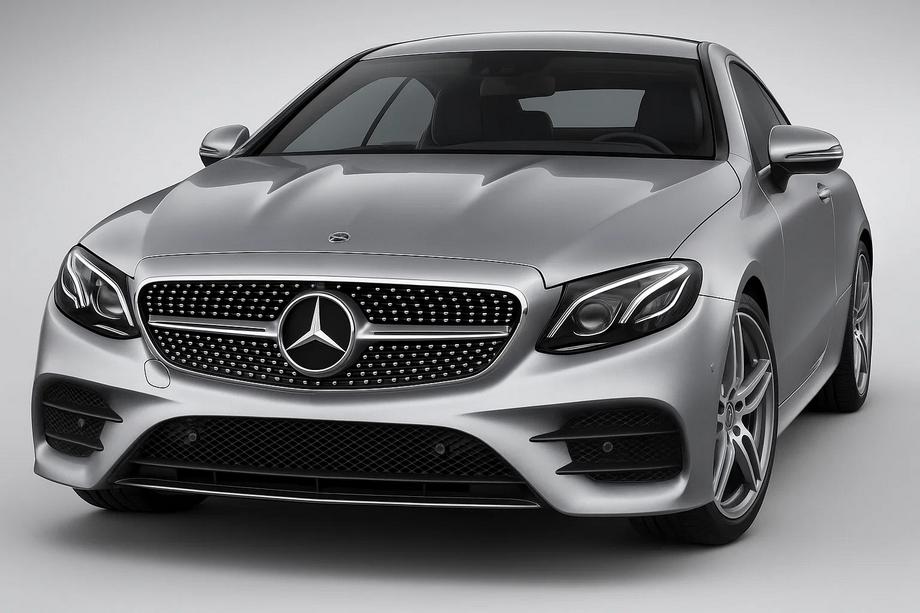 Mercedes E-klasse Coupé C238 2016–2024 Frontgrill Diamond Silver (til Avantgarde/AMG-Line/E43 AMG/E53 AMG 2016-2020) Med kameraholder Image