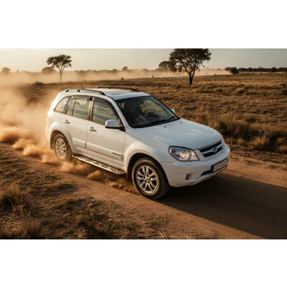 Sunrise sidetrin (2 stk., aluminium) Chery Tiggo 1 2005–2016 foto 1