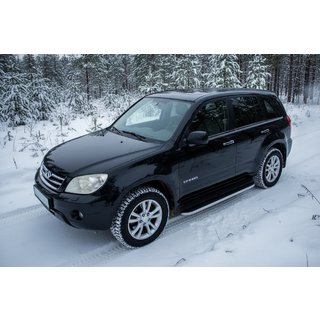 Sidetrin Tayga (2 stk., aluminium) Chery Tiggo 1 2005–2016 foto 1