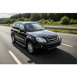 Maydos V1 sidetrin (2 stk., aluminium ↗ rustfrit stål) Chery Tiggo 1 2005–2016 foto 1