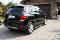 Chevrolet Trax 2012–2023 Maydos V1 sidetrin (2 stk., aluminium ↗ rustfrit stål) foto 1