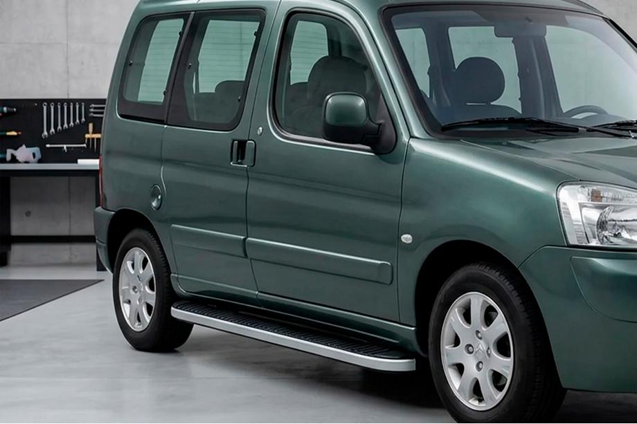 Peugeot Partner 1996–2008 Sidetrin Tayga Grey (2 stk., aluminium) Image