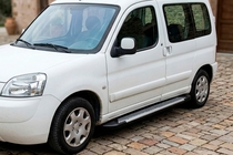 Peugeot Partner 1996–2008 Sidetrin Line (2 stk., aluminium) foto 1