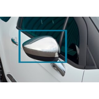 Spejlkapper i rustfrit stål (2 stk.) Citroen DS-5 2011–2015 foto 2