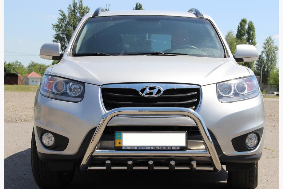 Hyundai Santa Fe 2 2006–2012 Bullbar WT003 (rustfrit stål) Foto 1