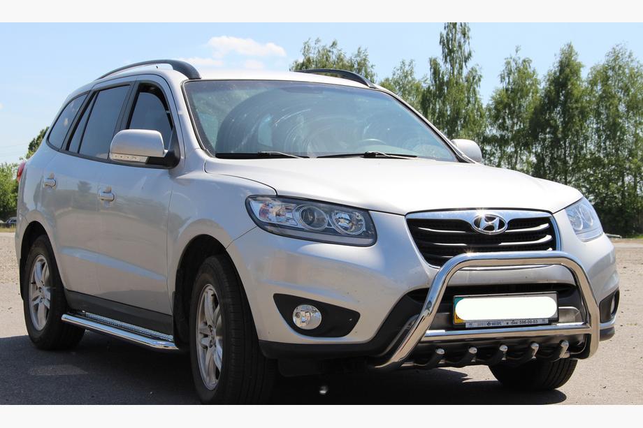 Hyundai Santa Fe 2 2006–2012 Bullbar WT003 (rustfrit stål) Foto 2